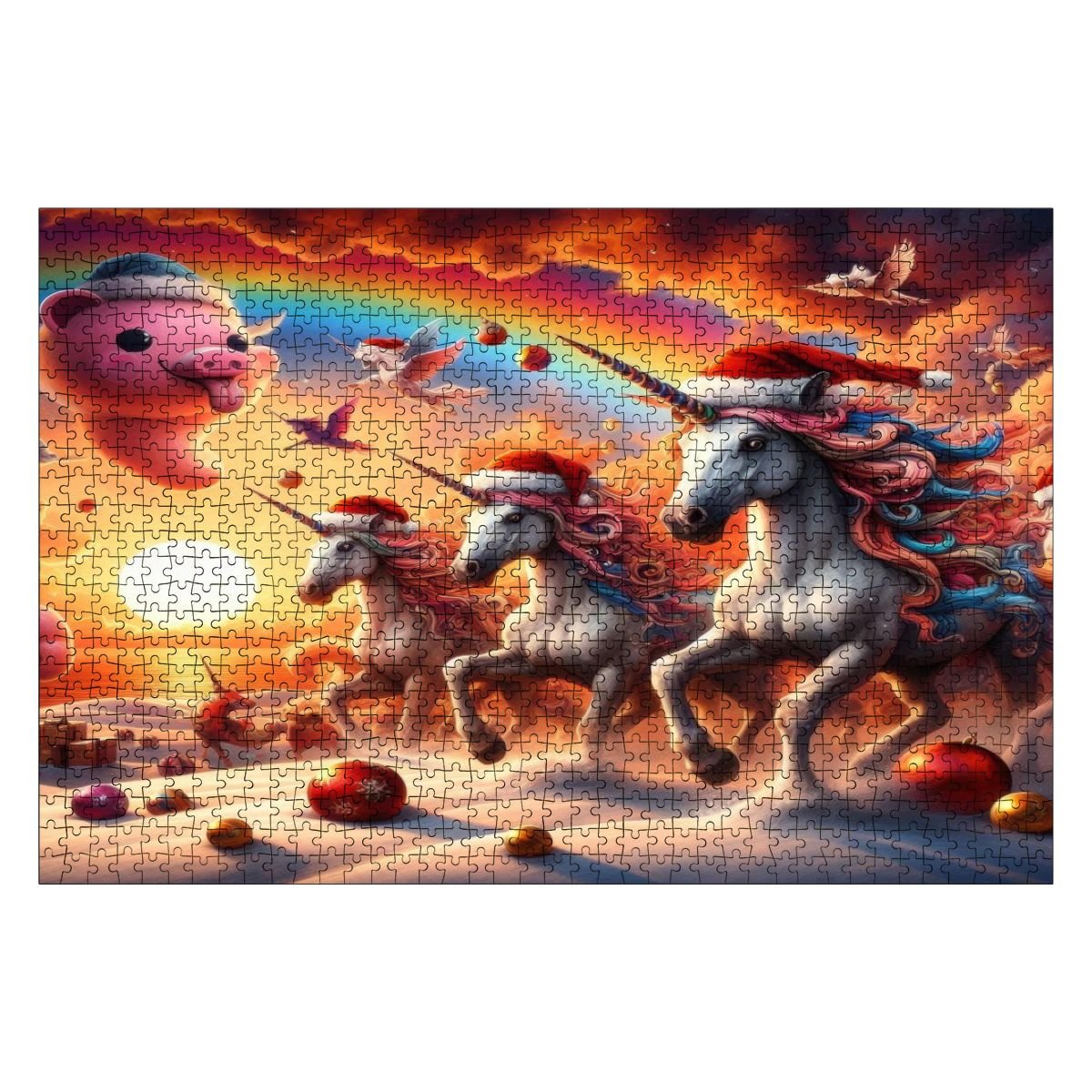 Seasons Greetings Wooden Jigsaw Puzzles 1000 pcs - Gregg Acini Adoree Designs - Jigsaw Puzzle