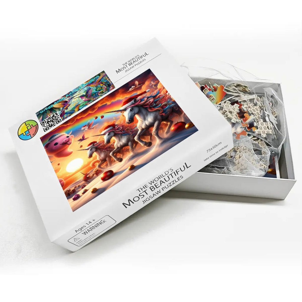 Seasons Greetings Wooden Jigsaw Puzzles 1000 pcs - Gregg Acini Adoree Designs - Jigsaw Puzzle