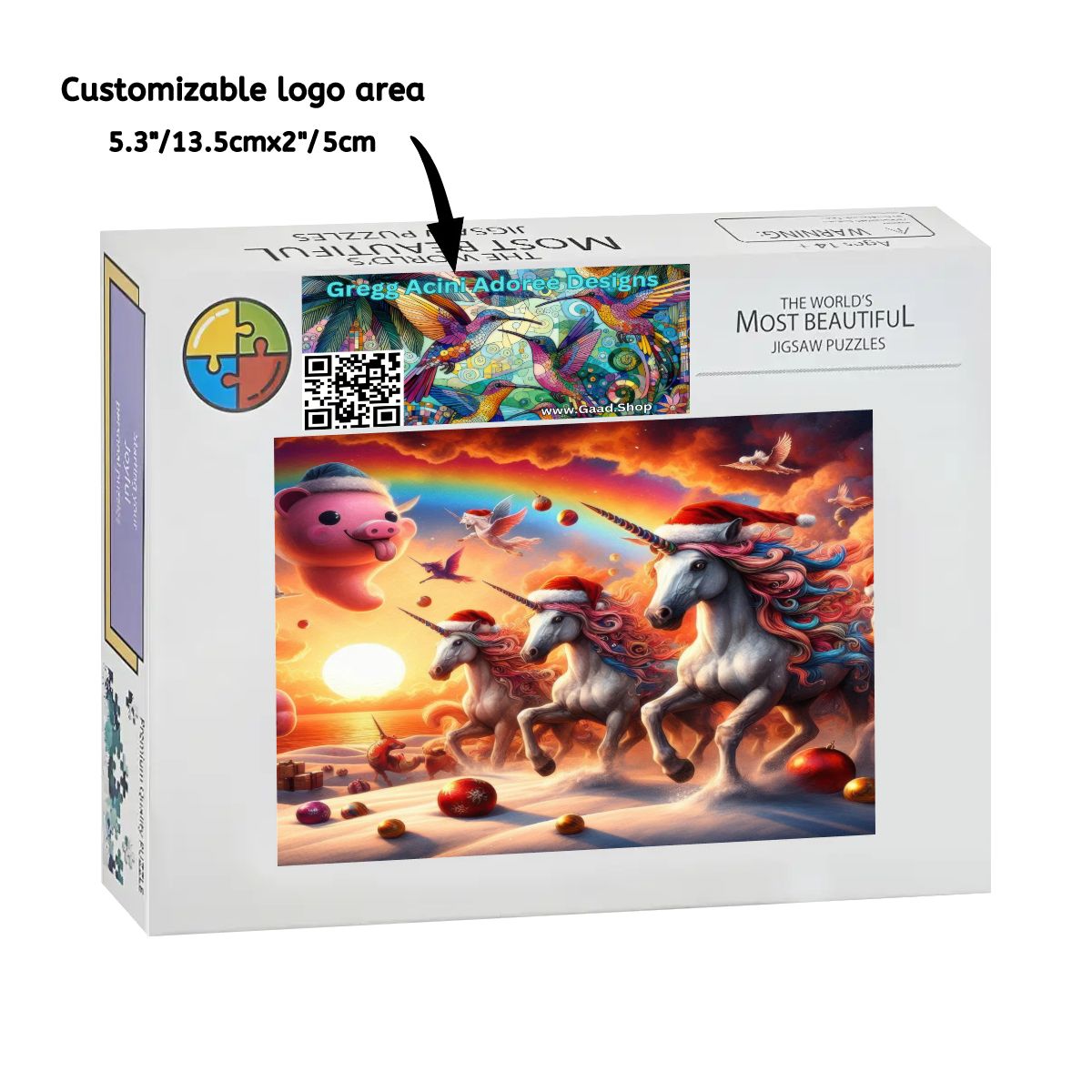 Seasons Greetings Wooden Jigsaw Puzzles 1000 pcs - Gregg Acini Adoree Designs - Jigsaw Puzzle