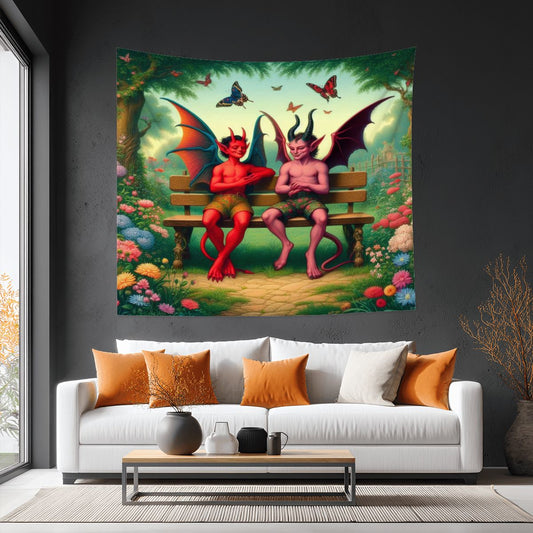 Shenanigans Lightweight Wall Tapestry (Fabric Wall Hanging - USA) - Gregg Acini Adoree Designs - Wall Coverings