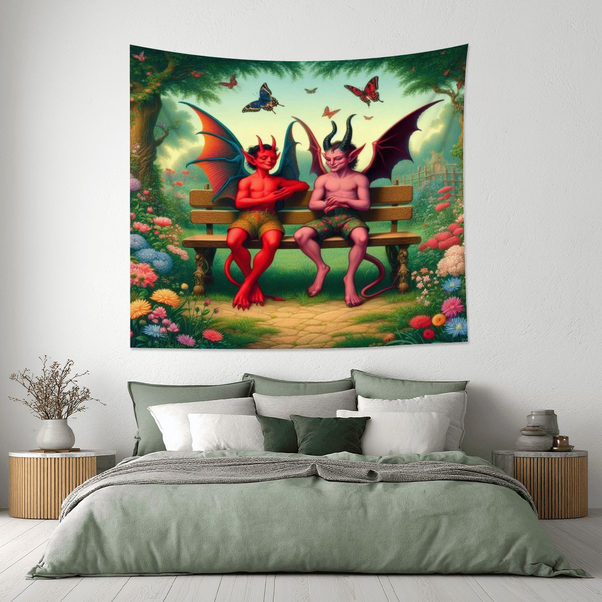 Shenanigans Lightweight Wall Tapestry (Fabric Wall Hanging - USA) - Gregg Acini Adoree Designs - Wall Coverings