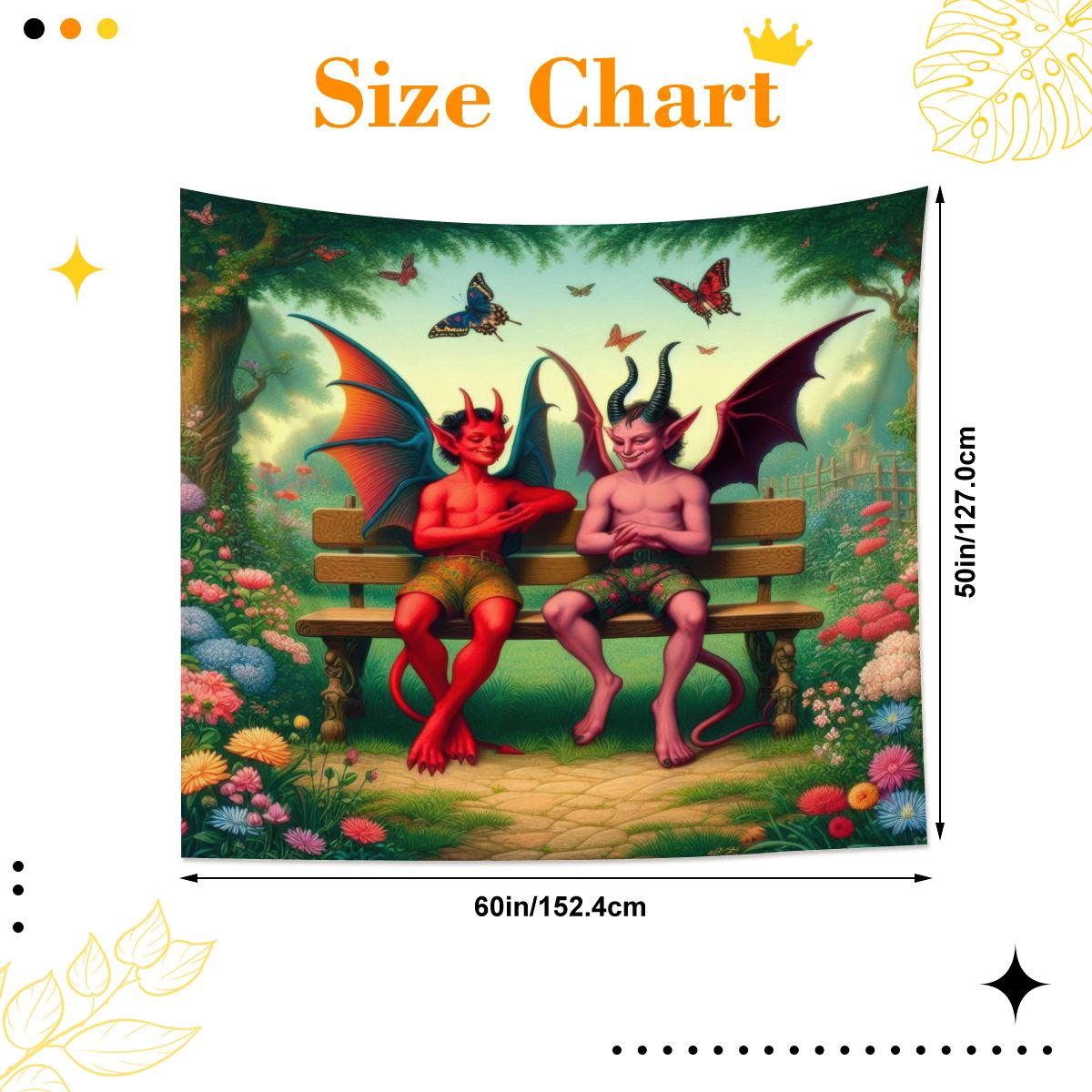 Shenanigans Lightweight Wall Tapestry (Fabric Wall Hanging - USA) - Gregg Acini Adoree Designs - Wall Coverings
