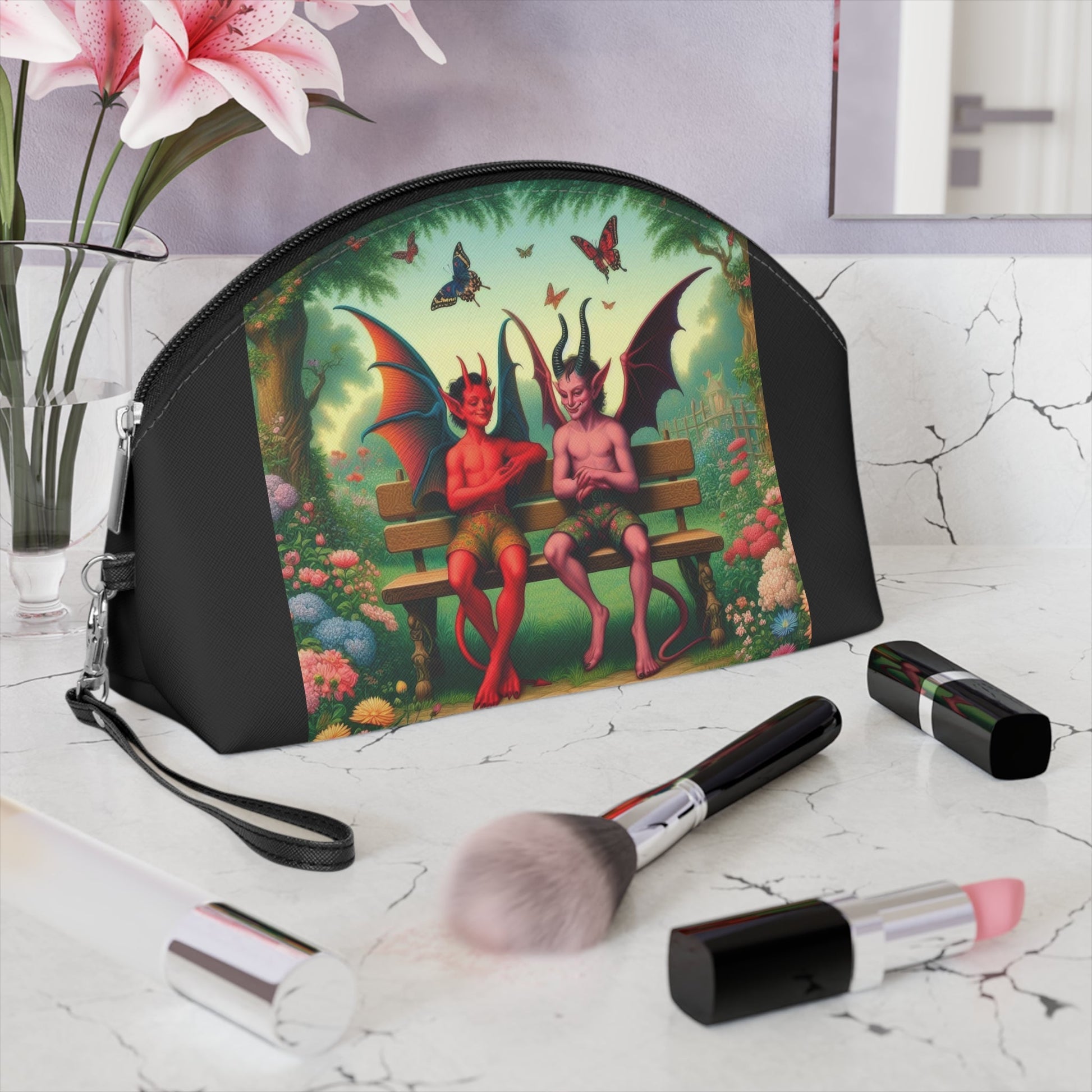 Shenanigans Makeup Bag – Cosmetic Pouch - Gregg Acini Adoree Designs - Bags