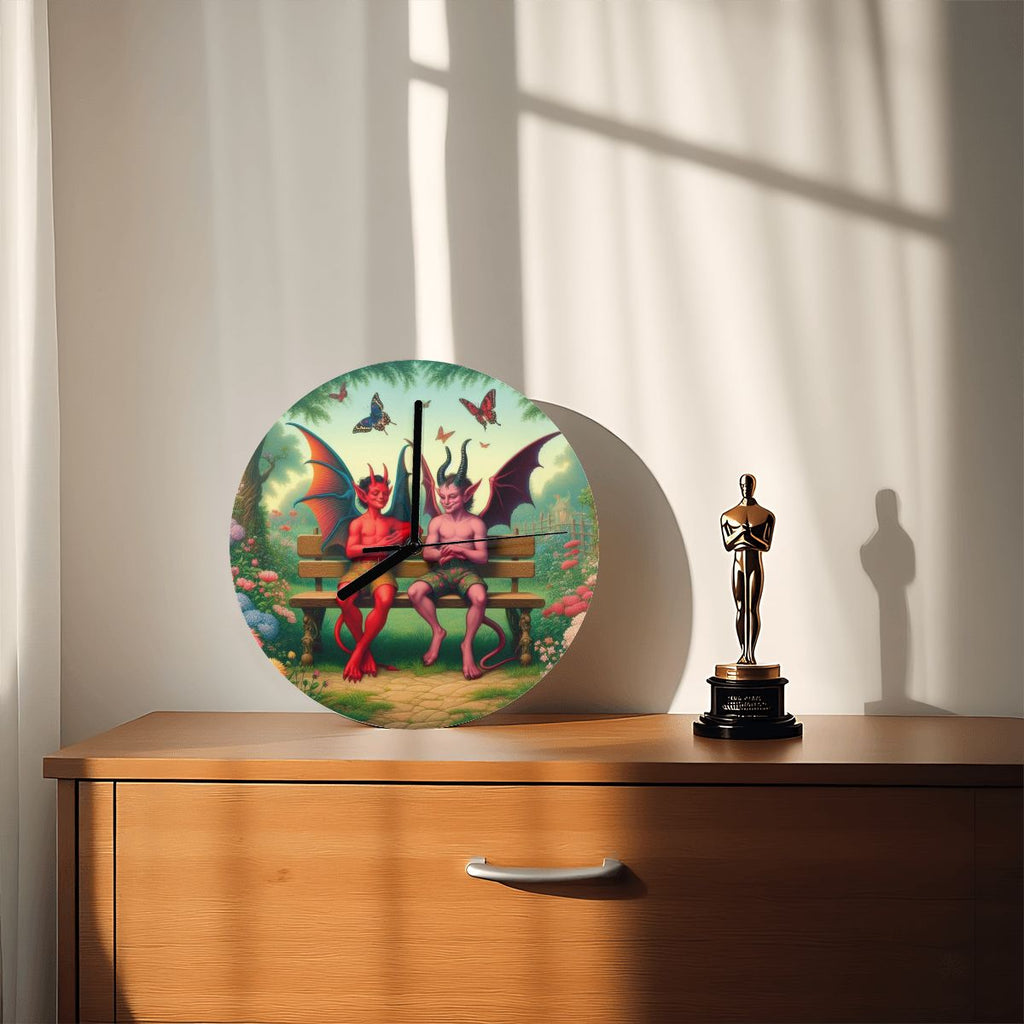 Shenanigans MDF Wall Clock (Made in USA) - Gregg Acini Adoree Designs - Wall Clock