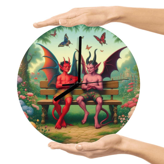 Shenanigans MDF Wall Clock (Made in USA) - Gregg Acini Adoree Designs - Wall Clock