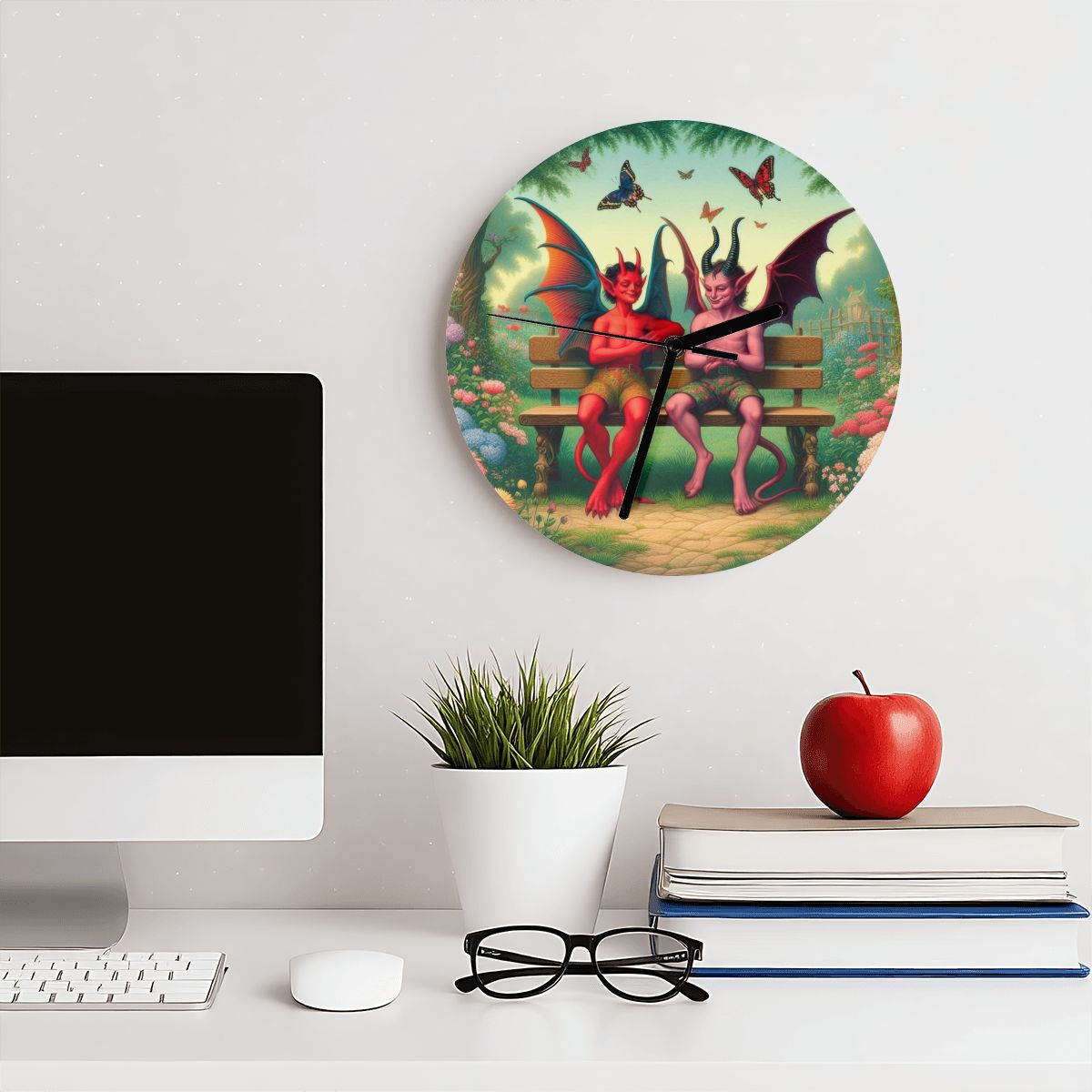 Shenanigans MDF Wall Clock (Made in USA) - Gregg Acini Adoree Designs - Wall Clock