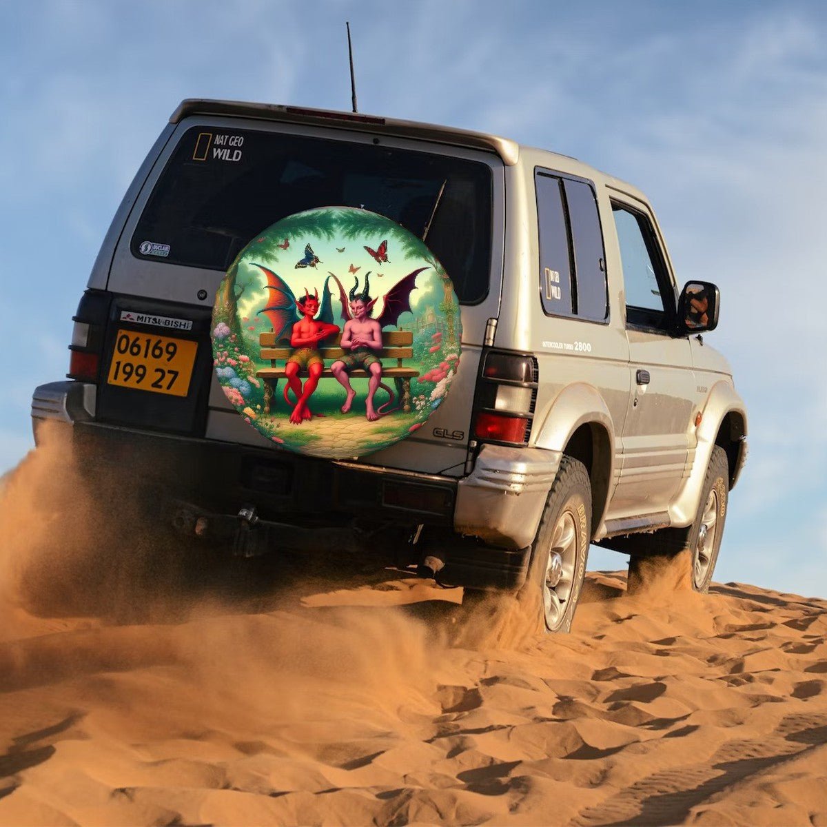 Shenanigans - Thickened Spare Tire Cover - Gregg Acini Adoree Designs - Spare Tire Cover