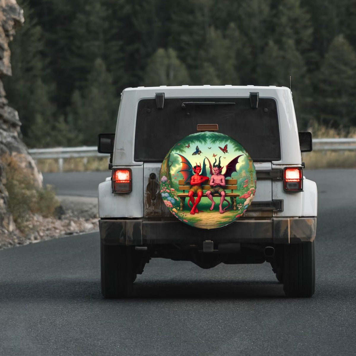 Shenanigans - Thickened Spare Tire Cover - Gregg Acini Adoree Designs - Spare Tire Cover