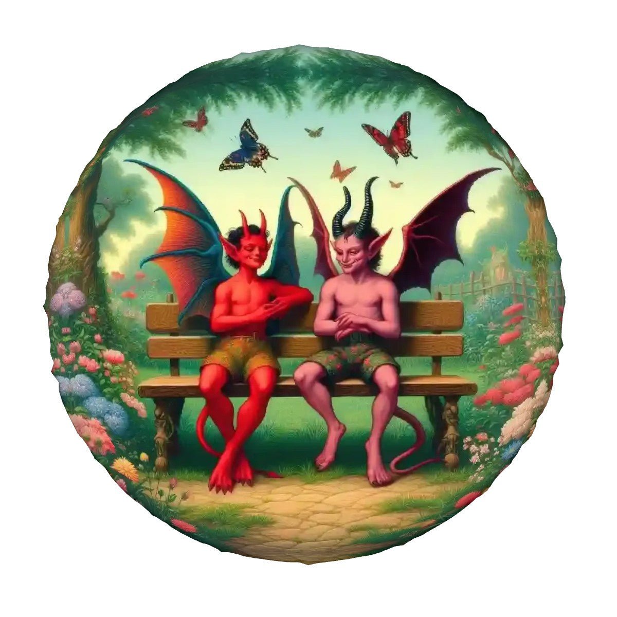 Shenanigans - Thickened Spare Tire Cover - Gregg Acini Adoree Designs - Spare Tire Cover