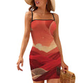 Short Spaghetti Strap Bodycon Dress Flat Collar - Gregg Acini Adoree Designs - Dress