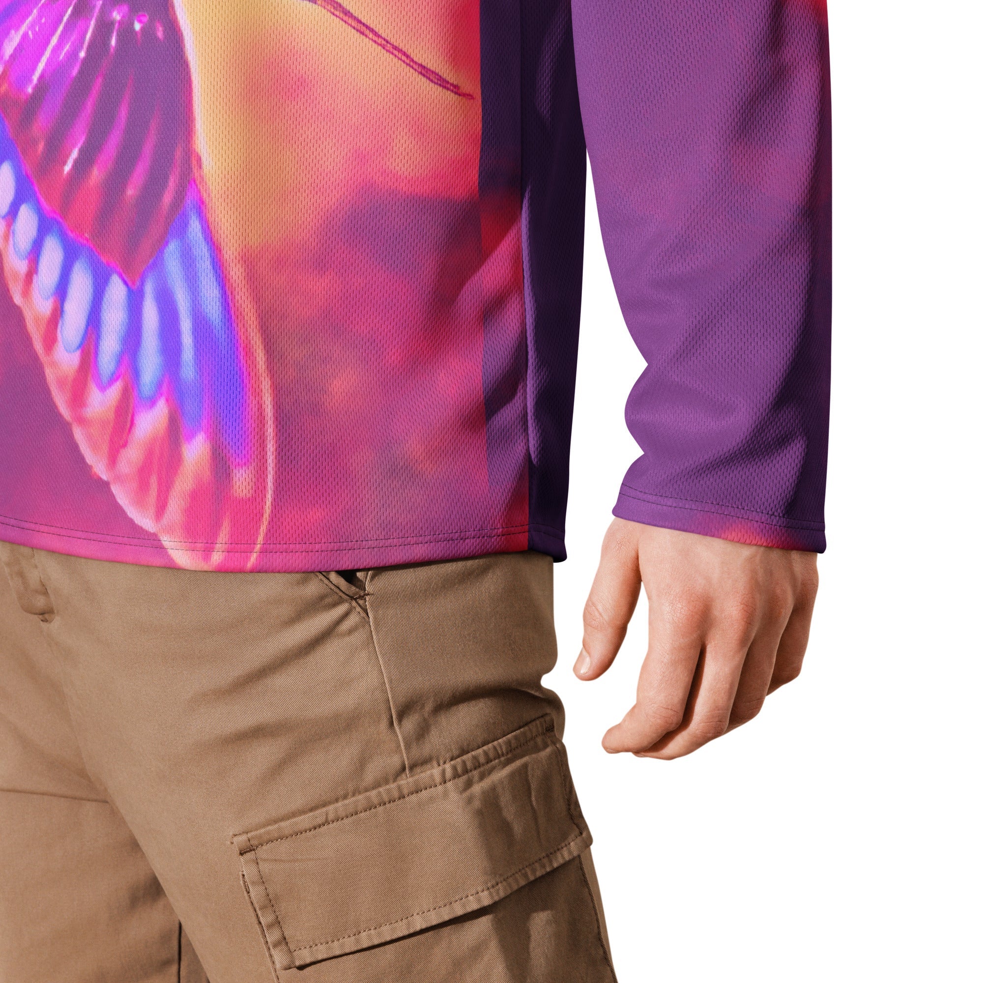 Shrine Hummingbird Recycled hockey fan jersey - Gregg Acini Adoree Designs - Hockey Jersey