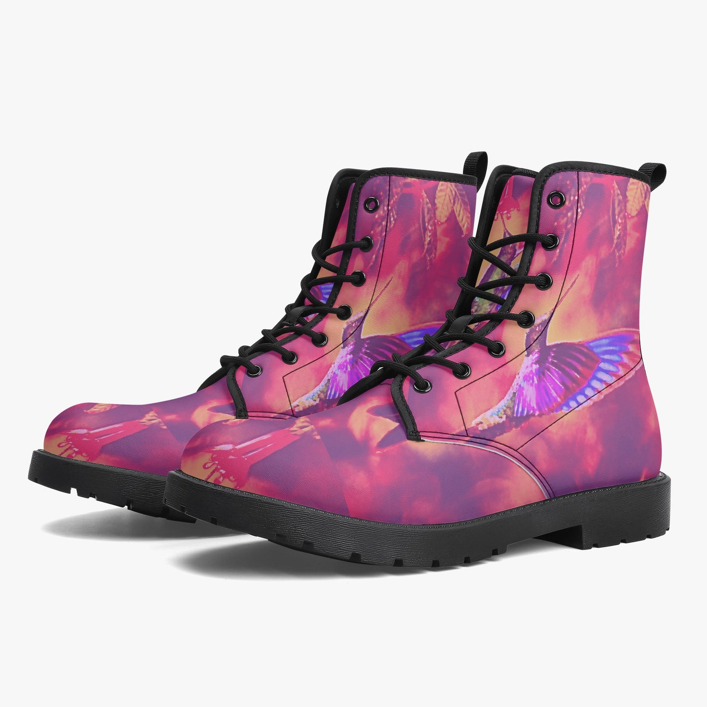 Shrine Hummingbird Trendy Leather Boots - Gregg Acini Adoree Designs - Boots