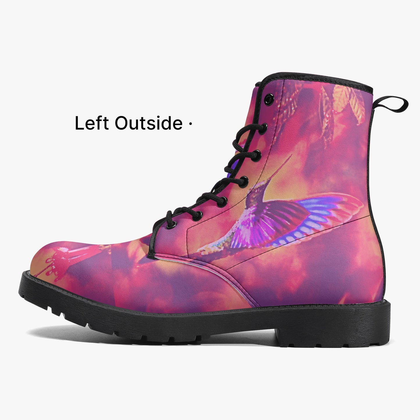 Shrine Hummingbird Trendy Leather Boots - Gregg Acini Adoree Designs - Boots