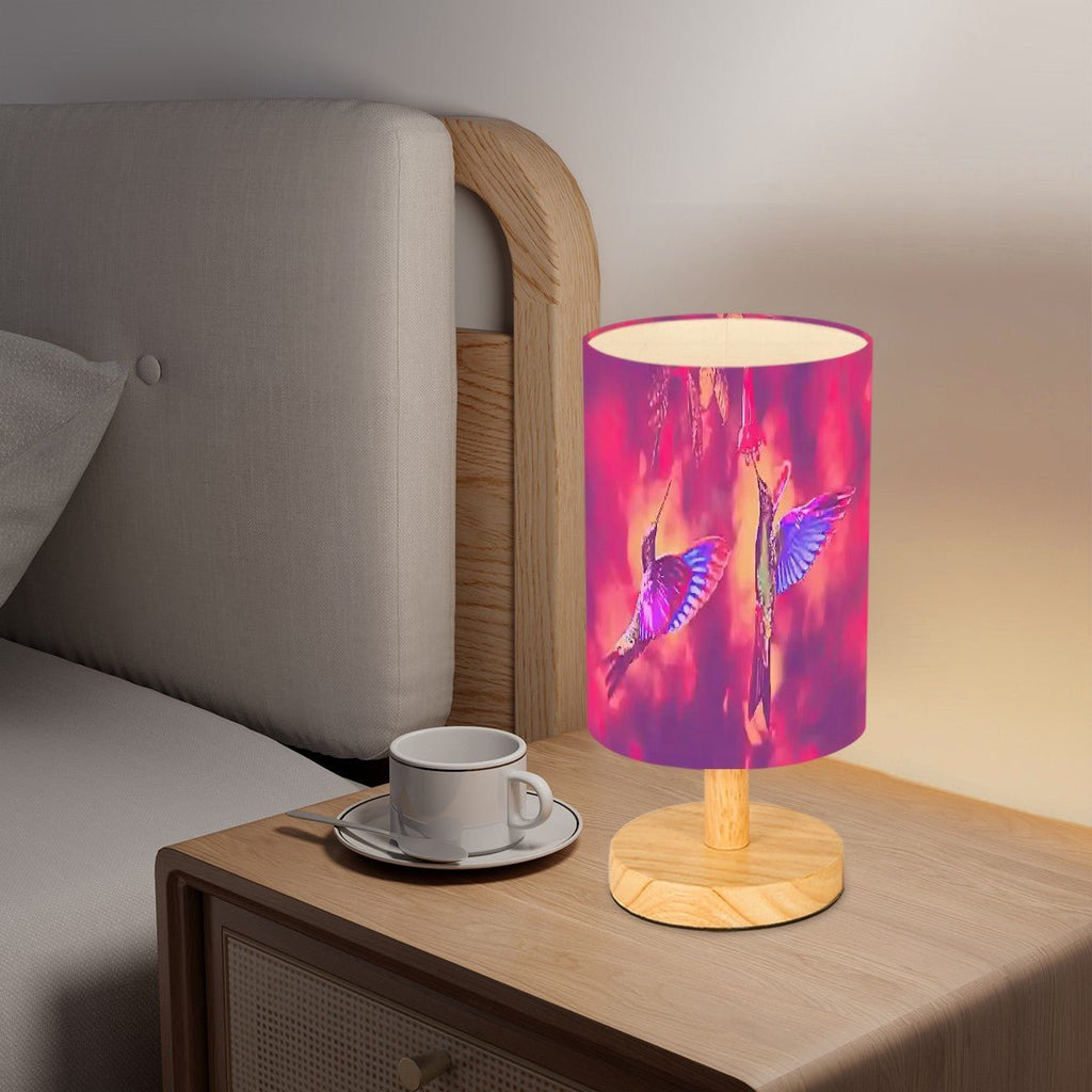 Shrine Hummingbirds Cylindrical Table Lamp 4 - Gregg Acini Adoree Designs - Lamp
