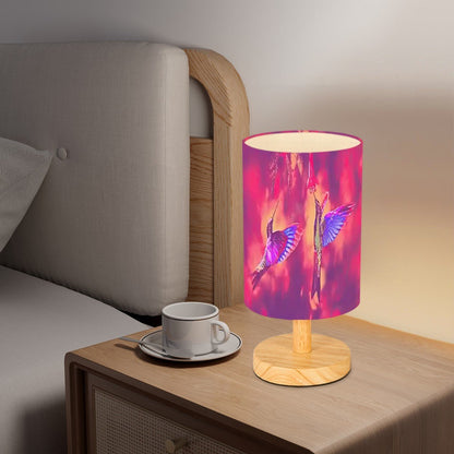 Shrine Hummingbirds Cylindrical Table Lamp 4 - Gregg Acini Adoree Designs - Lamp