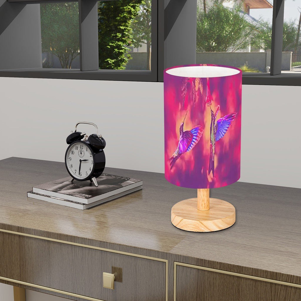 Shrine Hummingbirds Cylindrical Table Lamp 4 - Gregg Acini Adoree Designs - Lamp