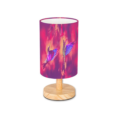 Shrine Hummingbirds Cylindrical Table Lamp 4 - Gregg Acini Adoree Designs - Lamp