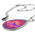 Shrine Hummingbirds Oval Necklace - Gregg Acini Adoree Designs - Necklace