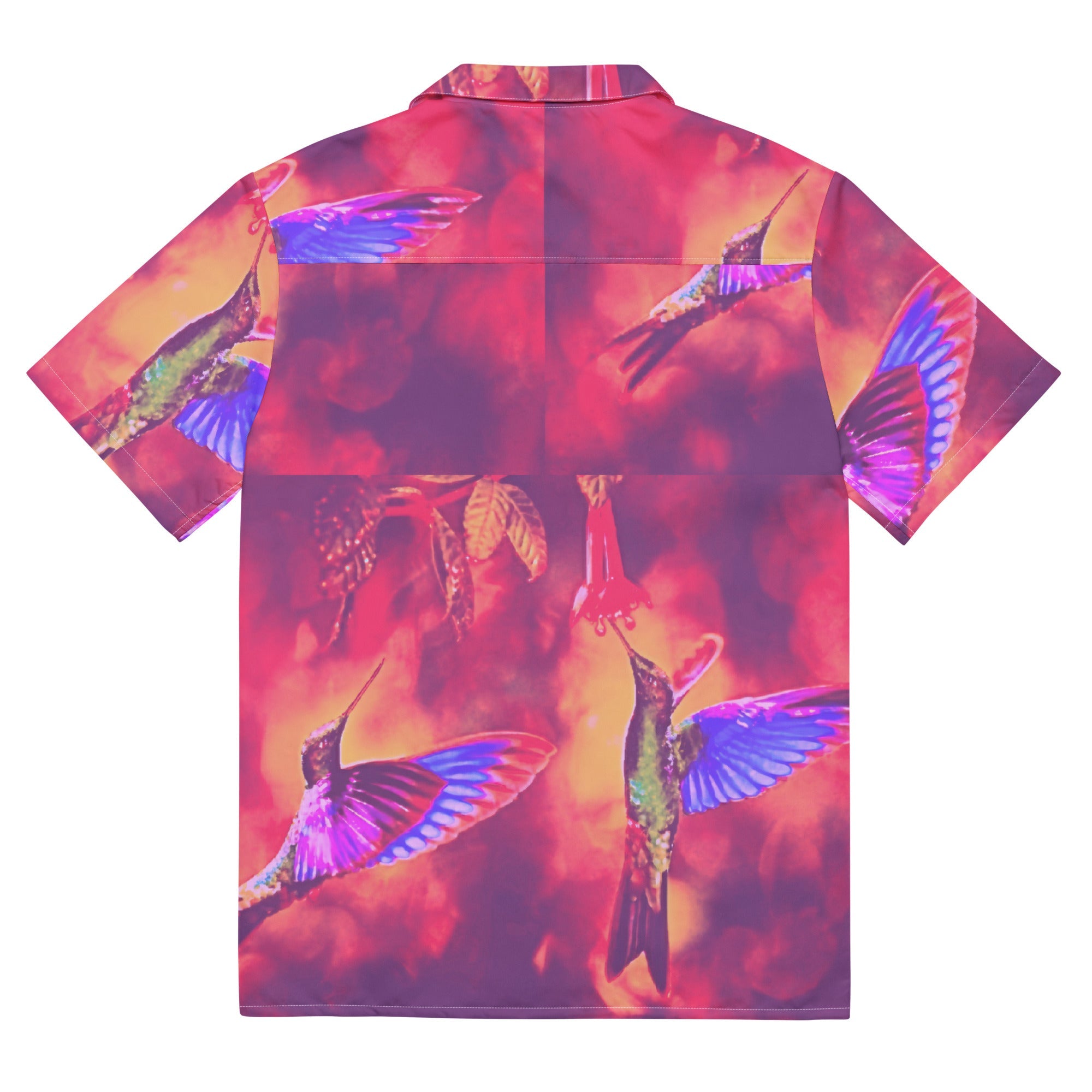 Shrine Hummingbirds Unisex button shirt - Gregg Acini Adoree Designs - Button Down Shirt