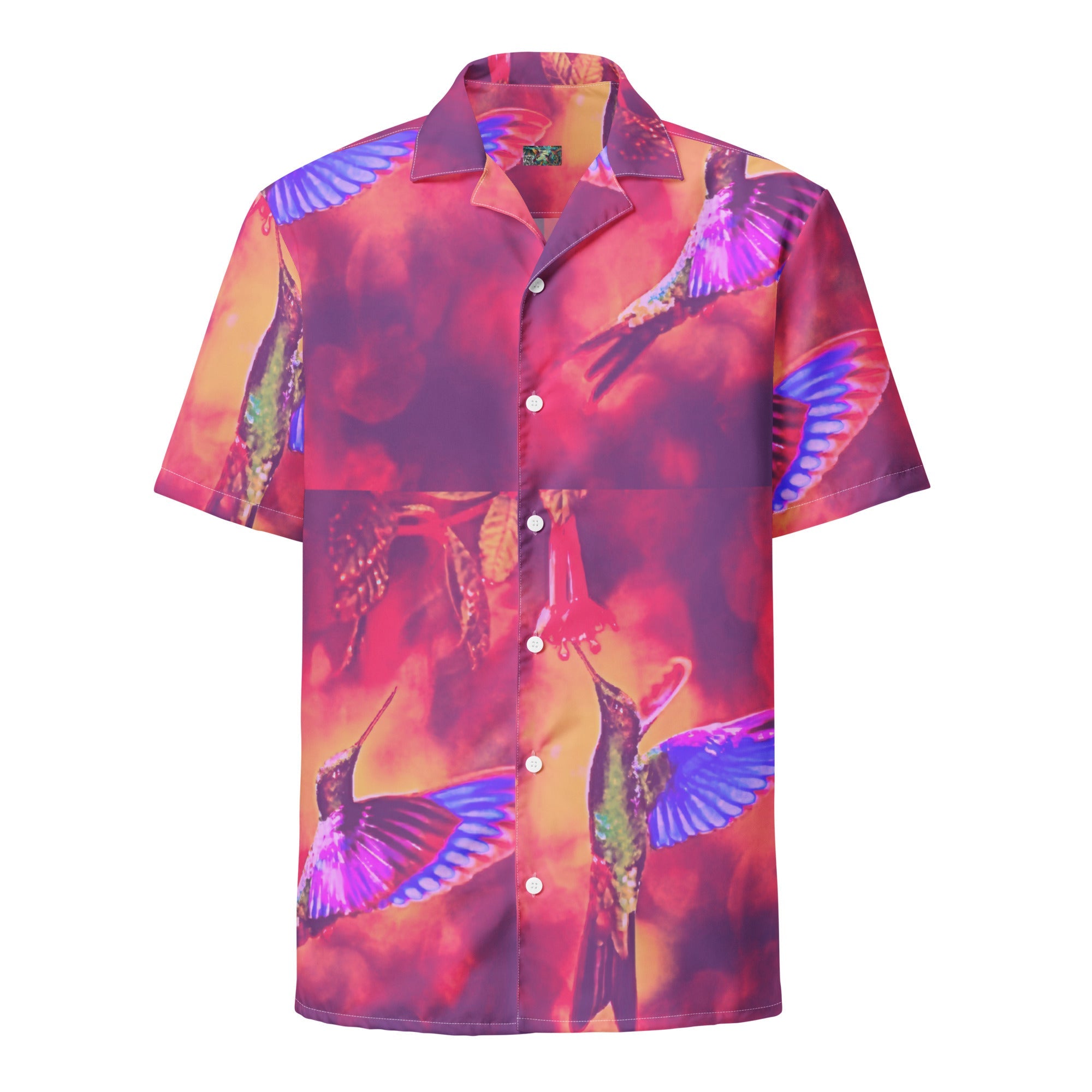 Shrine Hummingbirds Unisex button shirt - Gregg Acini Adoree Designs - Button Down Shirt