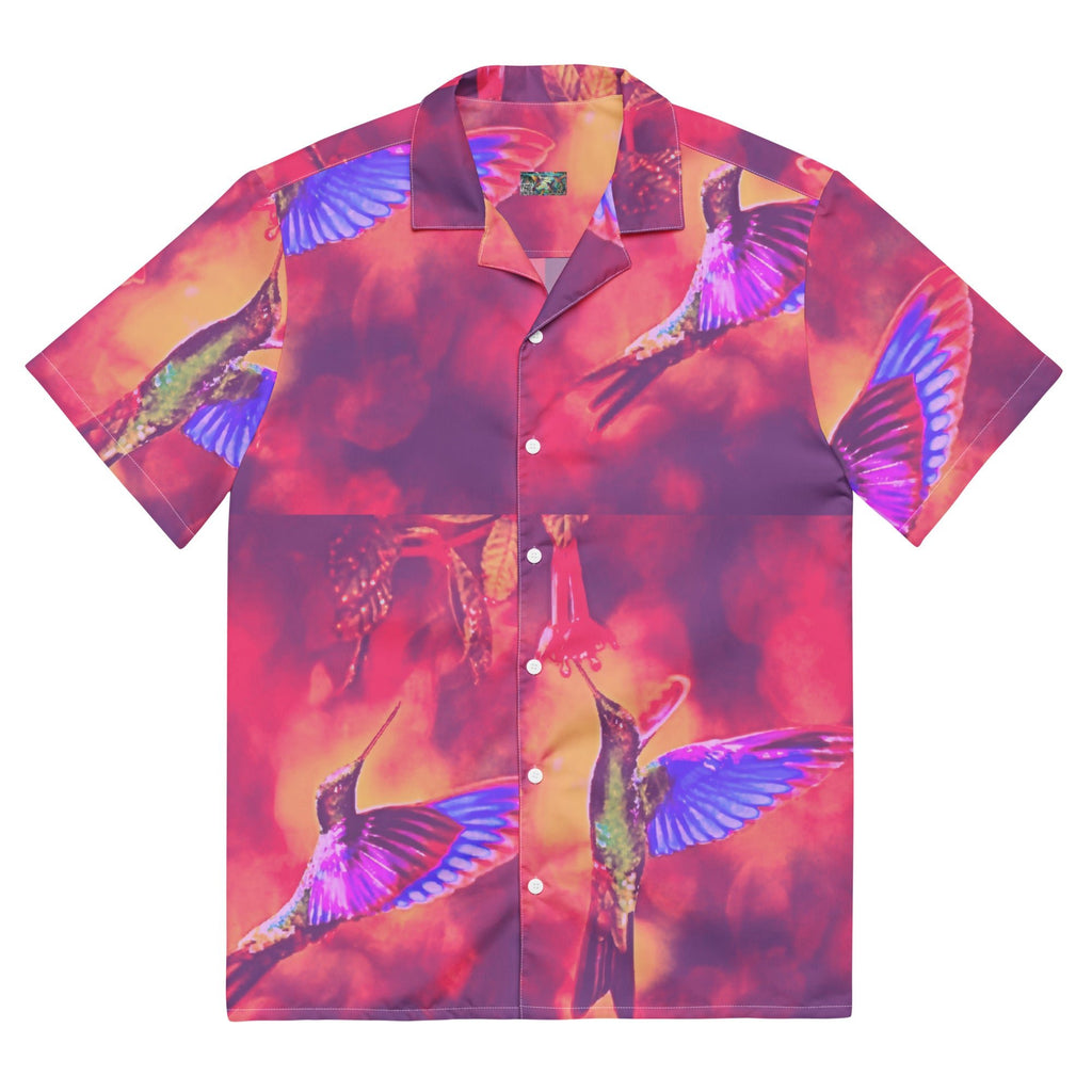 Shrine Hummingbirds Unisex button shirt - Gregg Acini Adoree Designs - Button Down Shirt