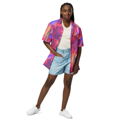 Shrine Hummingbirds Unisex button shirt - Gregg Acini Adoree Designs - Button Down Shirt