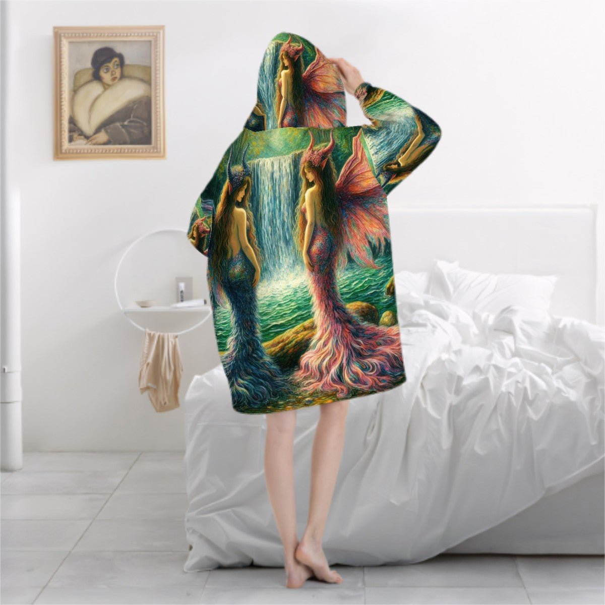 Sisters Adult Blanket Hoodie - Gregg Acini Adoree Designs - Hooded Blanket