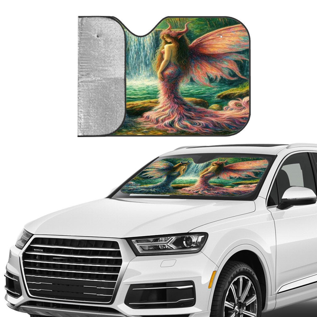 Sisters Car Windshield Sun Shade (Stiff Version) - Gregg Acini Adoree Designs - Sun Shade