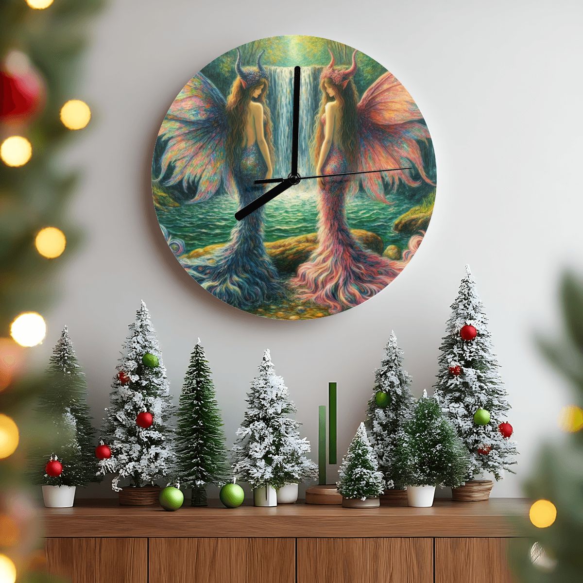 Sisters MDF Wall Clock (Made in USA) - Gregg Acini Adoree Designs - Wall Clock