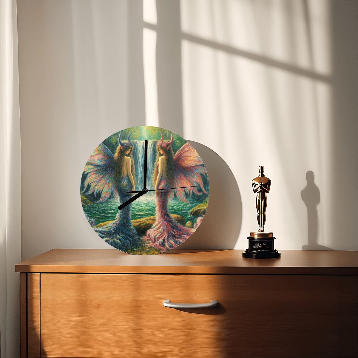 Sisters MDF Wall Clock (Made in USA) - Gregg Acini Adoree Designs - Wall Clock