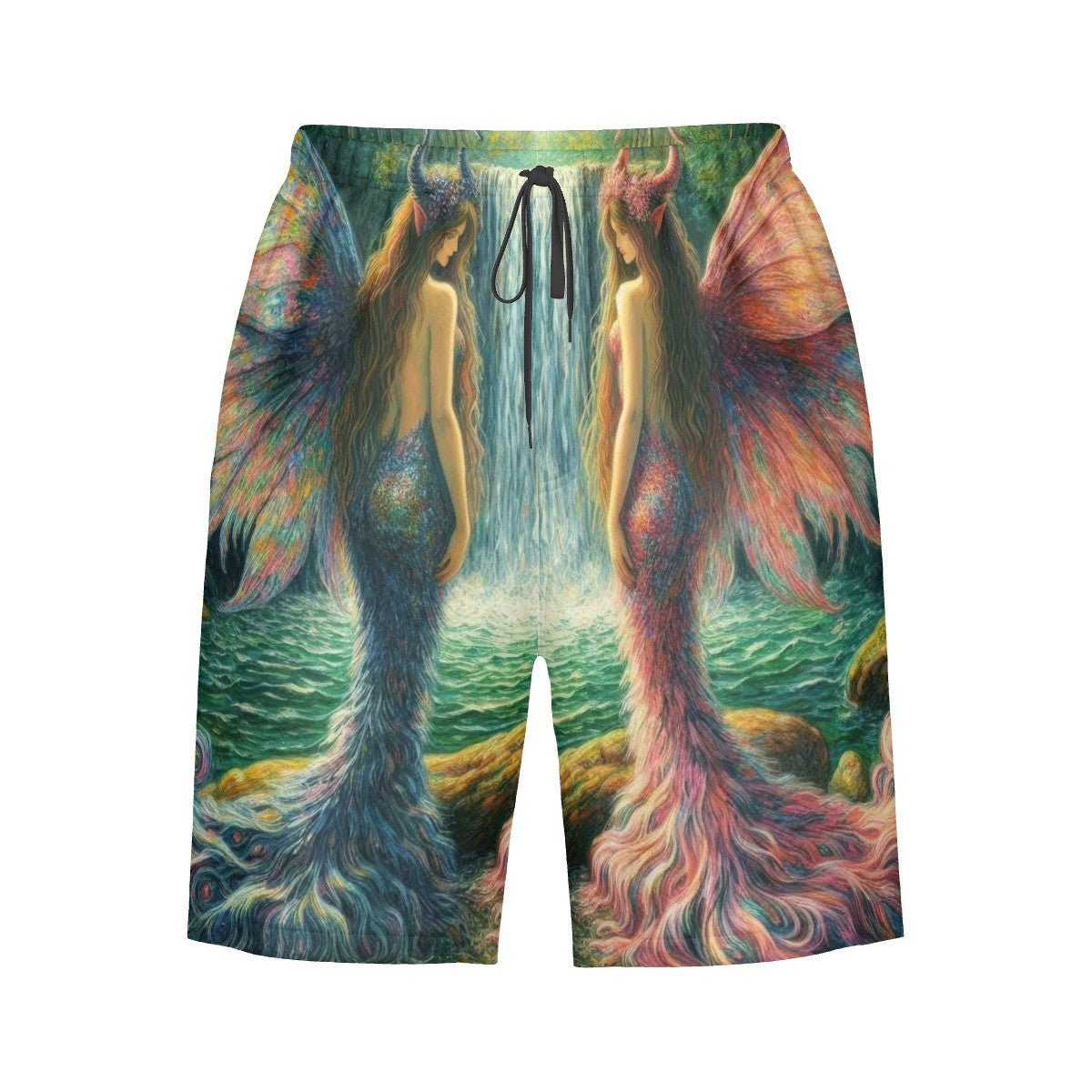 Sisters Men's Beach Shorts - Gregg Acini Adoree Designs - Swimsuit