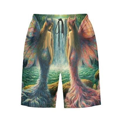 Sisters Men's Beach Shorts - Gregg Acini Adoree Designs - Swimsuit