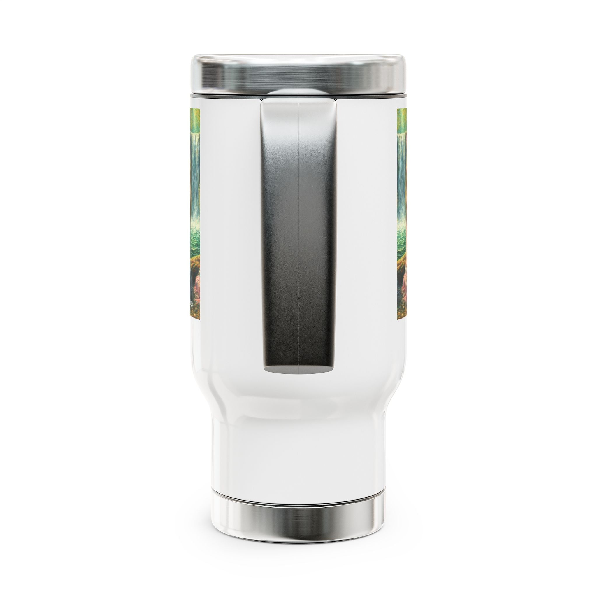 Sisters Stainless Steel Travel Mug - 14oz Handle Design - Gregg Acini Adoree Designs - Mug