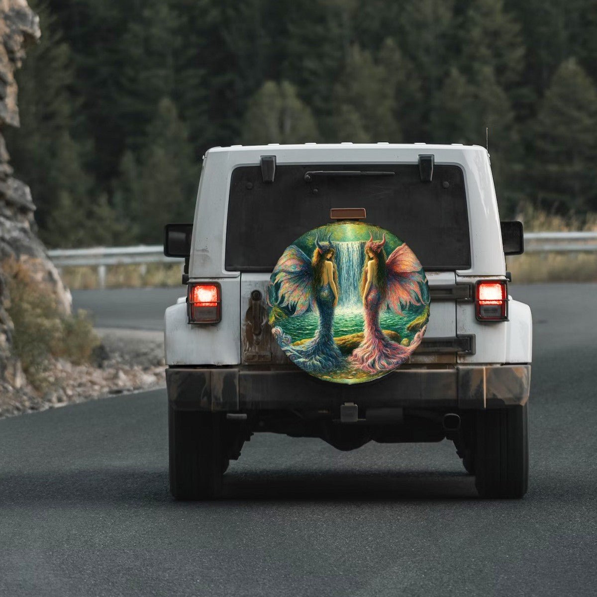 Sisters - Thickened Spare Tire Cover - Gregg Acini Adoree Designs - Spare Tire Cover