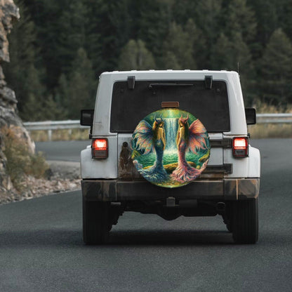 Sisters - Thickened Spare Tire Cover - Gregg Acini Adoree Designs - Spare Tire Cover