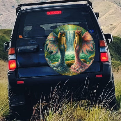 Sisters - Thickened Spare Tire Cover - Gregg Acini Adoree Designs - Spare Tire Cover