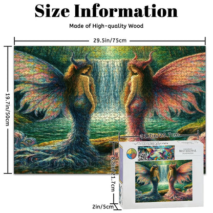 Sisters Wooden Jigsaw Puzzles 1000 pcs - Gregg Acini Adoree Designs - Jigsaw Puzzle