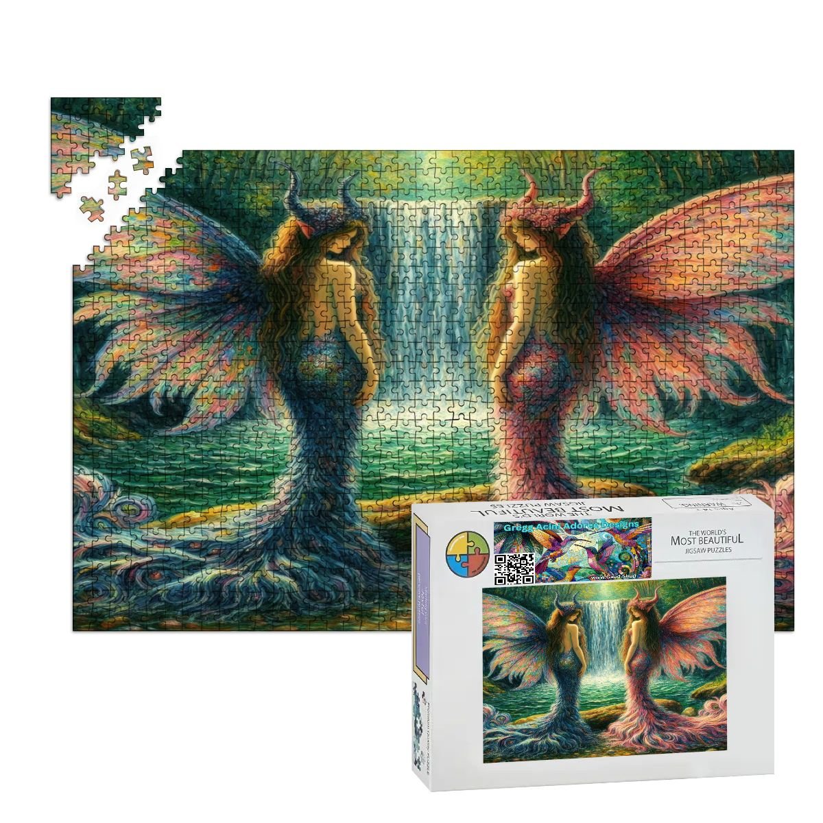 Sisters Wooden Jigsaw Puzzles 1000 pcs - Gregg Acini Adoree Designs - Jigsaw Puzzle