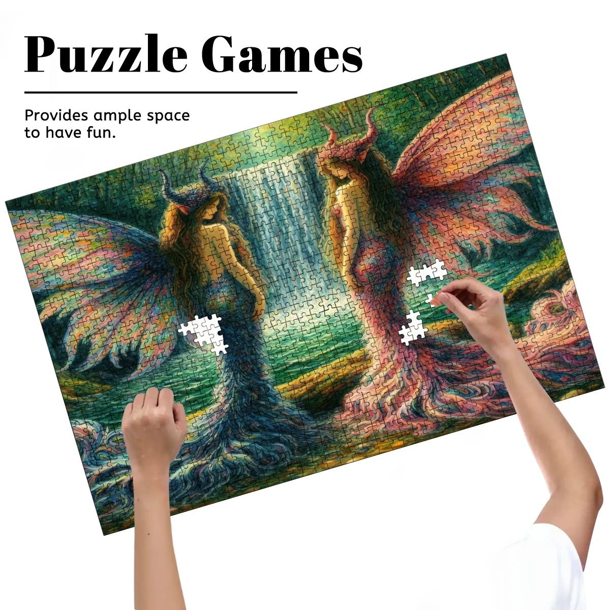 Sisters Wooden Jigsaw Puzzles 1000 pcs - Gregg Acini Adoree Designs - Jigsaw Puzzle