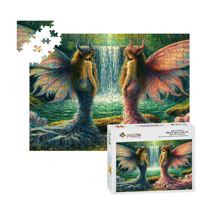 Sisters Wooden Jigsaw Puzzles 500 pcs - Gregg Acini Adoree Designs - Jigsaw Puzzle