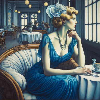 Study of Ladies in a Cafe - Gregg Acini Adoree Designs - 