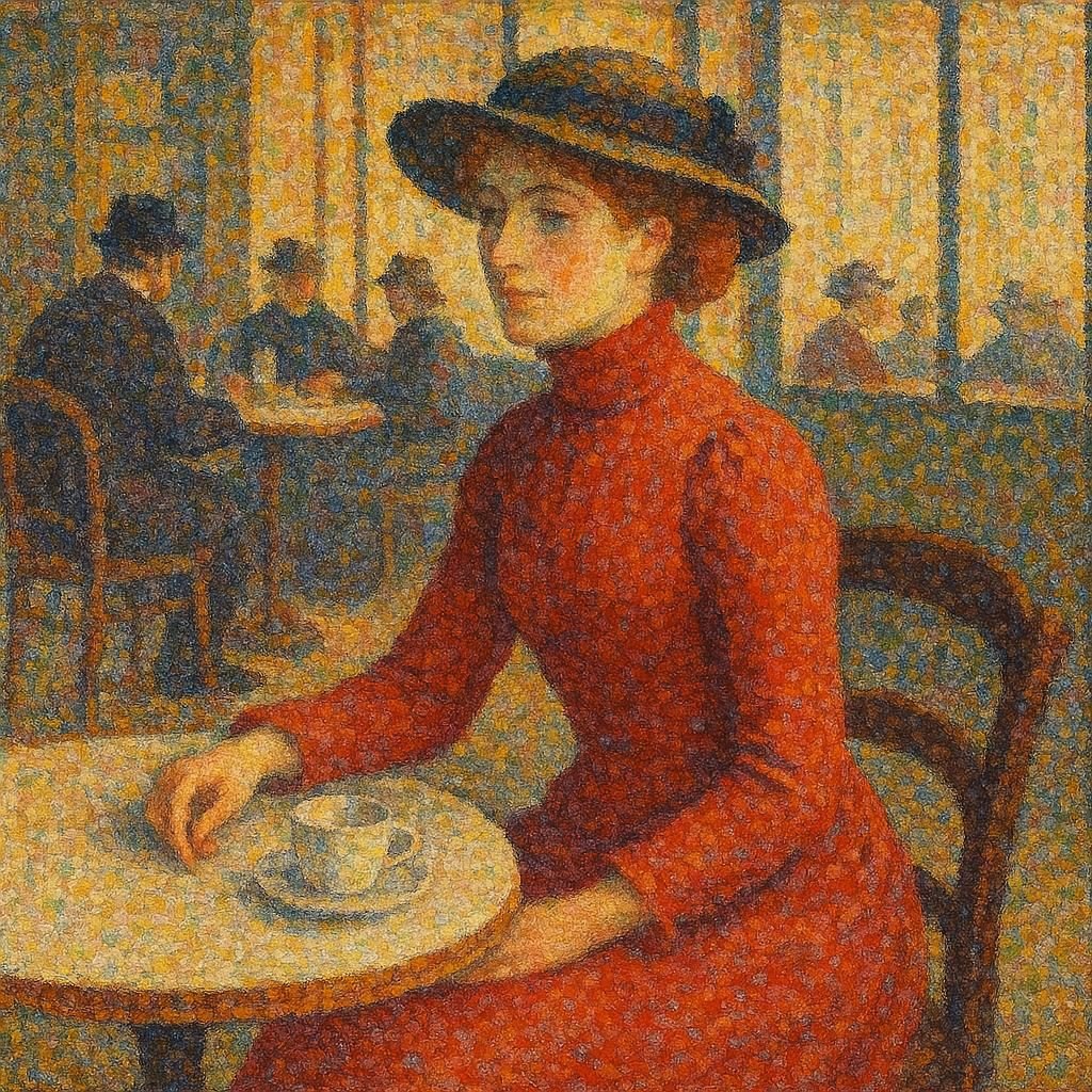 Study of Ladies in a Cafe - Gregg Acini Adoree Designs - 