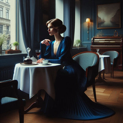 Study of Ladies in a Cafe - Gregg Acini Adoree Designs - 