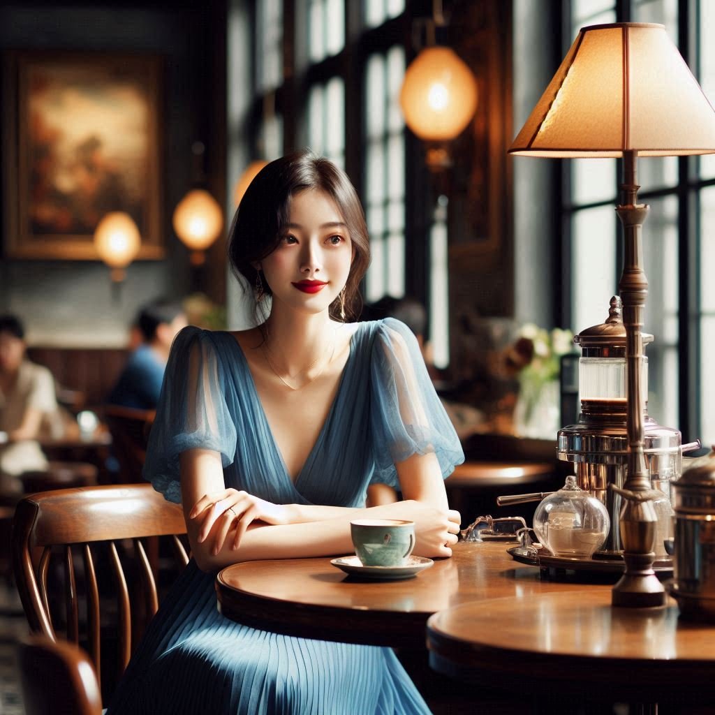 Study of Ladies in a Cafe - Gregg Acini Adoree Designs - 