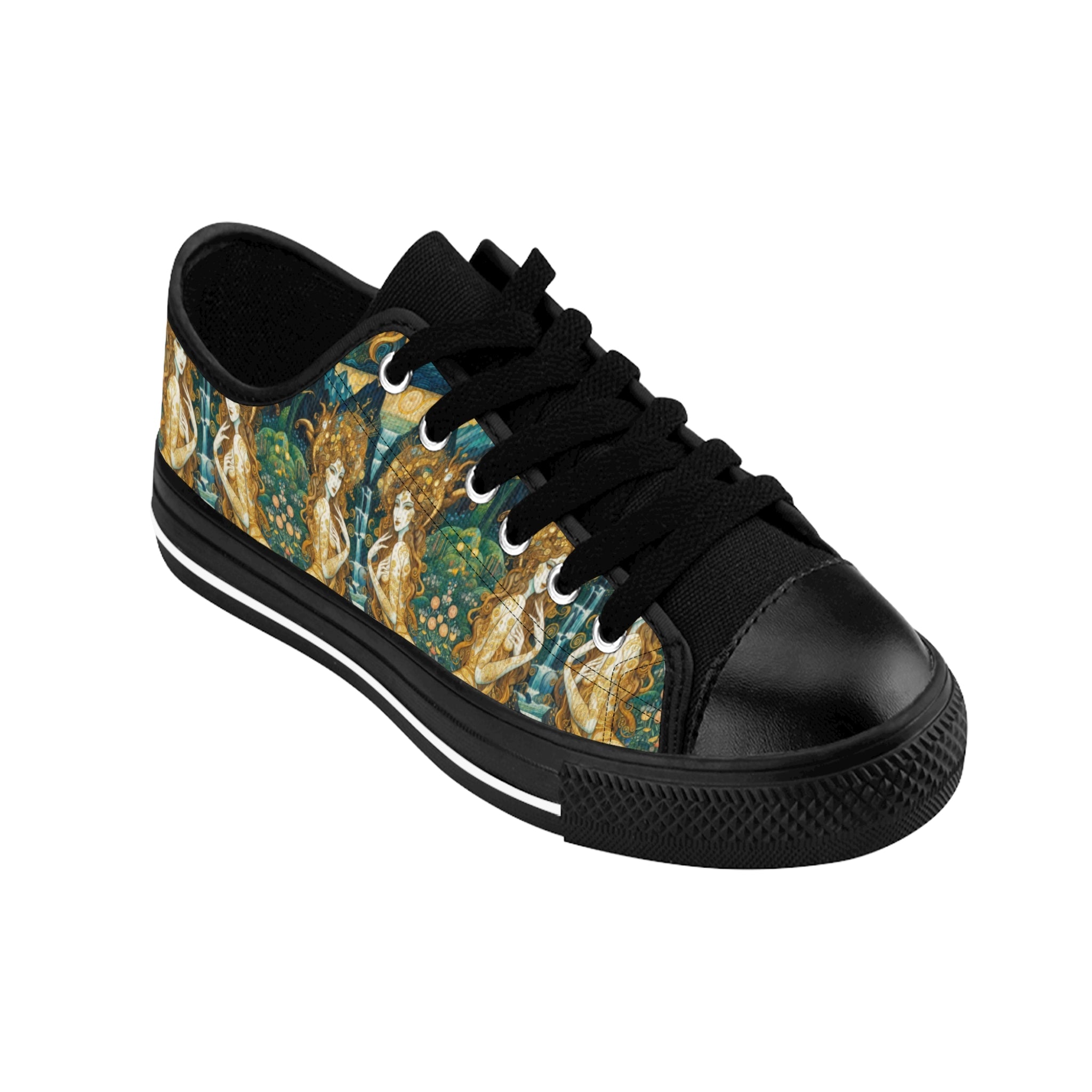 Stylish Men's Sneakers with Water Nymphs Design by Gregg Acini Adoree Designs - Gregg Acini Adoree Designs - Shoes