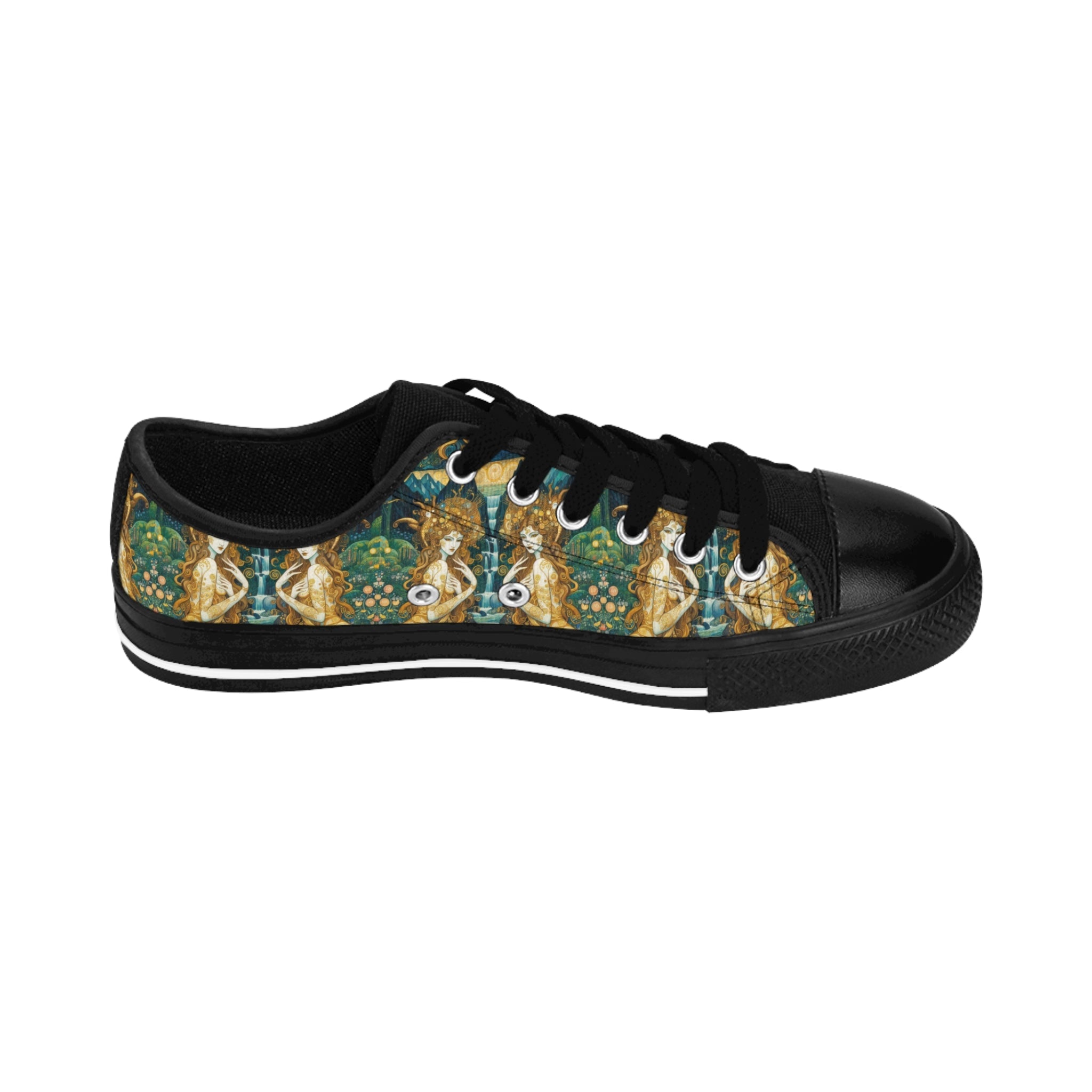 Stylish Men's Sneakers with Water Nymphs Design by Gregg Acini Adoree Designs - Gregg Acini Adoree Designs - Shoes