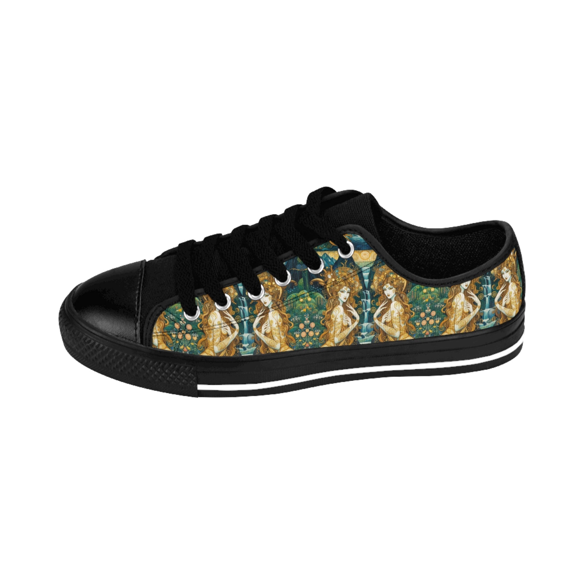 Stylish Men's Sneakers with Water Nymphs Design by Gregg Acini Adoree Designs - Gregg Acini Adoree Designs - Shoes