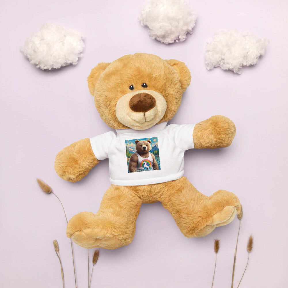 Teddy bear with a Proud Bear1 t-shirt by Gregg Acini Adoree Designs
