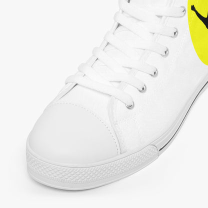 The Balance Guru Classic High - Top Canvas Shoes - White/Black - Gregg Acini Adoree Designs - High Tops