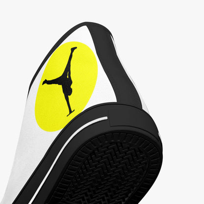 The Balance Guru Classic High - Top Canvas Shoes - White/Black - Gregg Acini Adoree Designs - High Tops